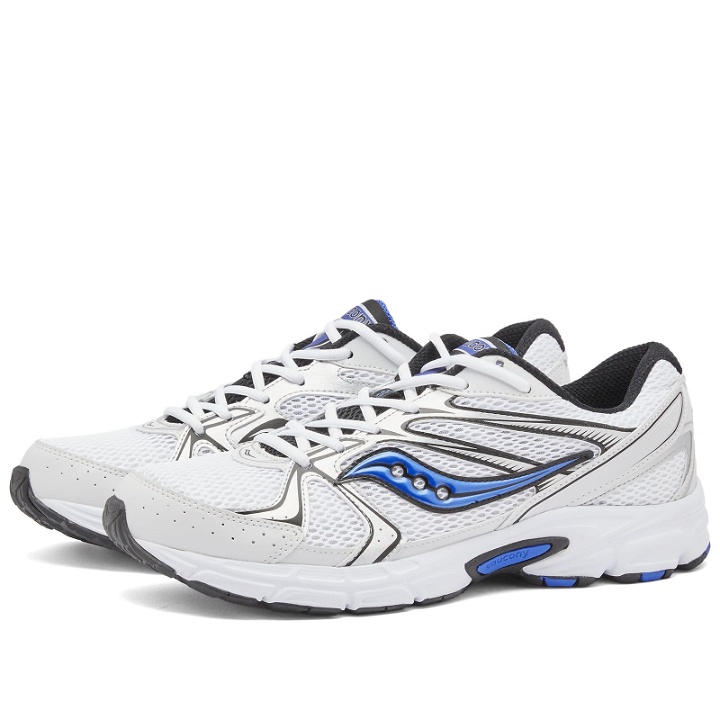 Photo: Saucony Ride Millennium Sneakers in White/Royal