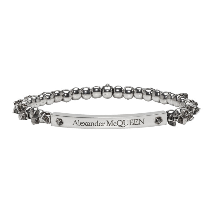 Photo: Alexander McQueen Silver Mini Skulls Bracelet