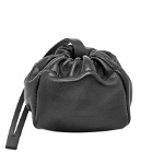 Jil Sander Ripple Pouch Bag in Black