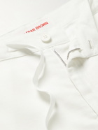 Orlebar Brown - Rene Straight-Leg Cotton and Linen-Blend Drawstring Shorts - White