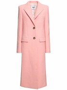 MSGM Wool Felt Single Breast Long Coat