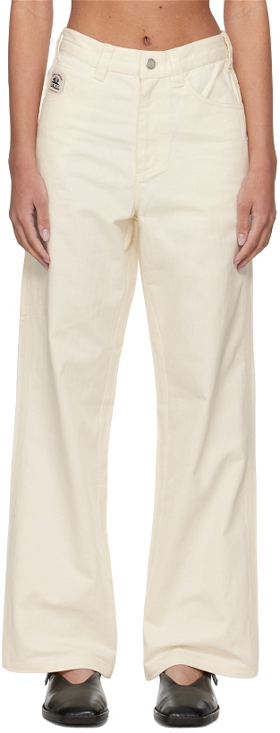 Photo: Bode Off White Knolly Brook Trousers