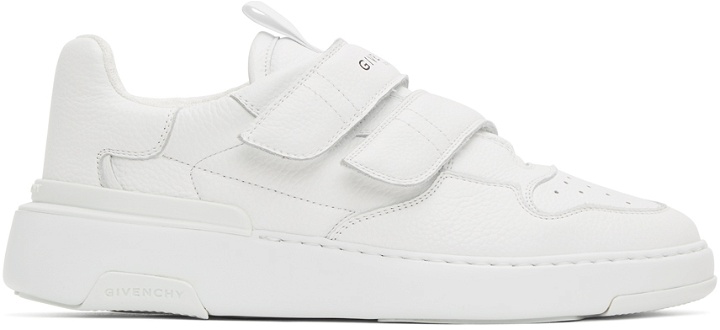 Photo: Givenchy White Velcro Wing Sneakers