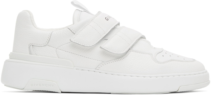 Photo: Givenchy White Velcro Wing Sneakers