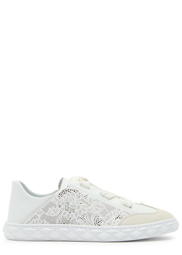 Photo: Jimmy Choo Diamond Light Flex Perforated Leather Sneakers White