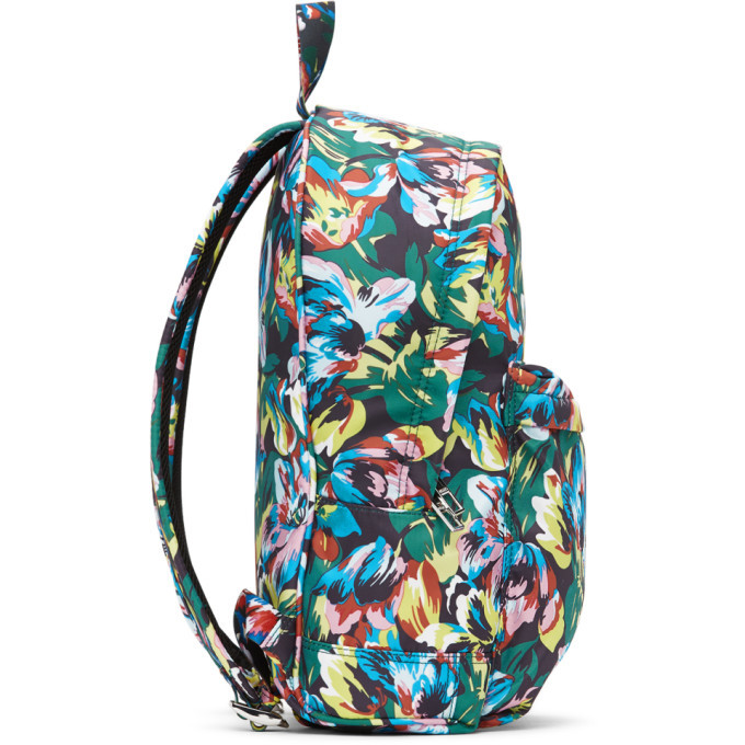 Kenzo Black Vans Edition Floral Backpack Kenzo display picture 3