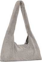 KARA Silver Crystal Mesh Armpit Bag