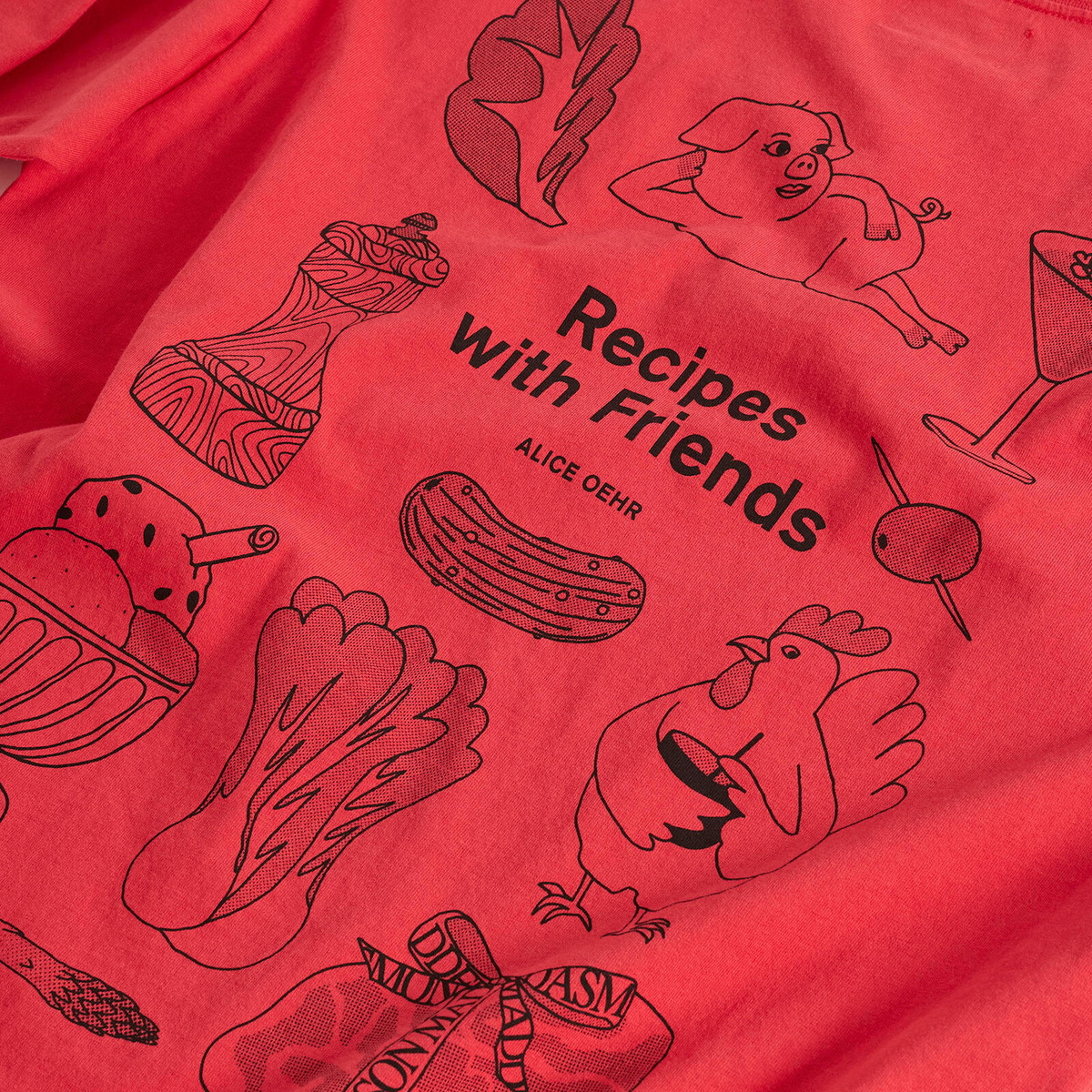 Damson Madder Women's Presented By End. Recipe with Friends Graphic T-Shirt in Red