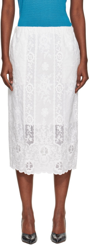 Photo: Wales Bonner White Willow Midi Skirt