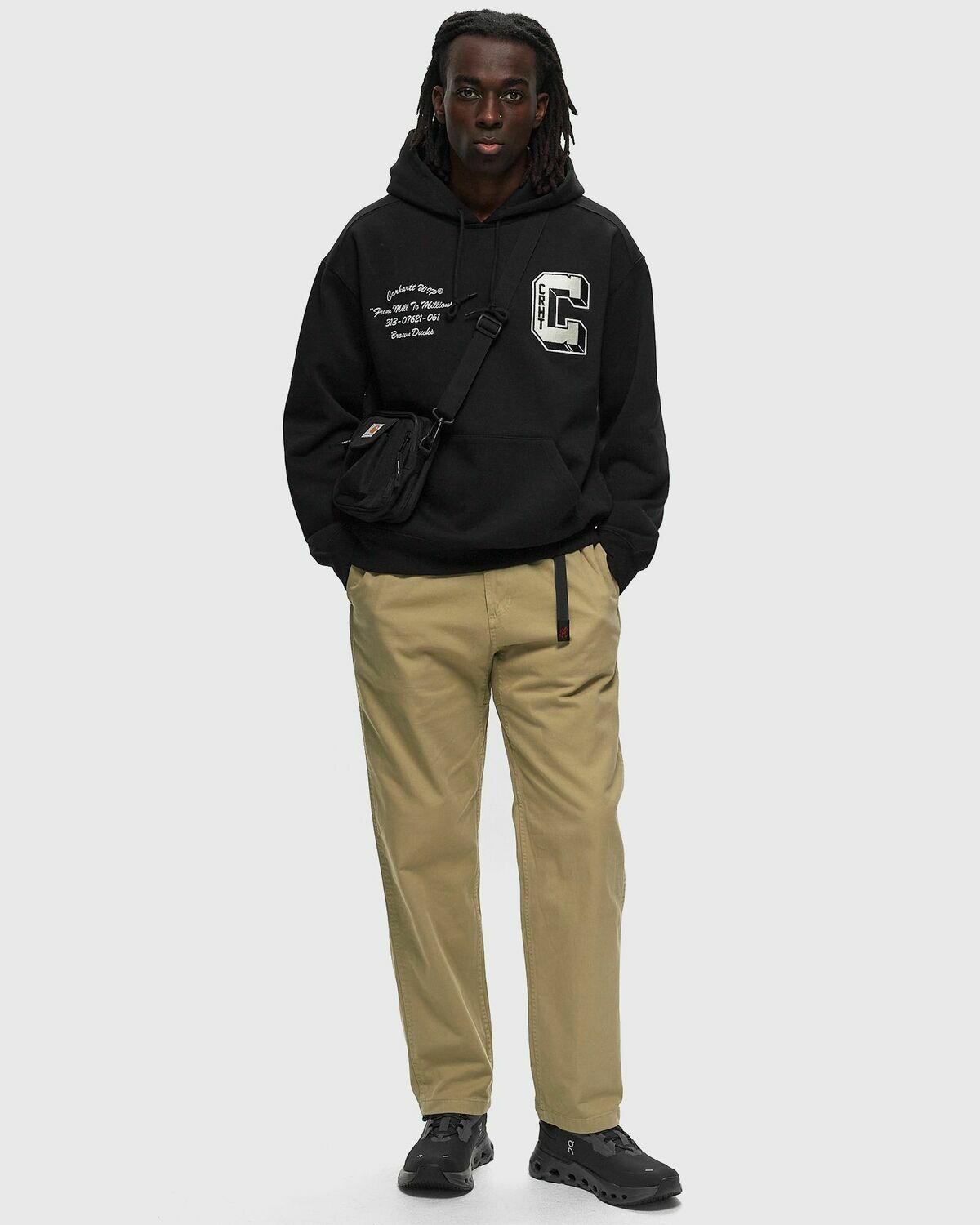 Carhartt Wip Hooded Brown Ducks Sweat Black Hoodies Carhartt WIP