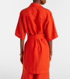 Eres Séducteur linen shirt dress