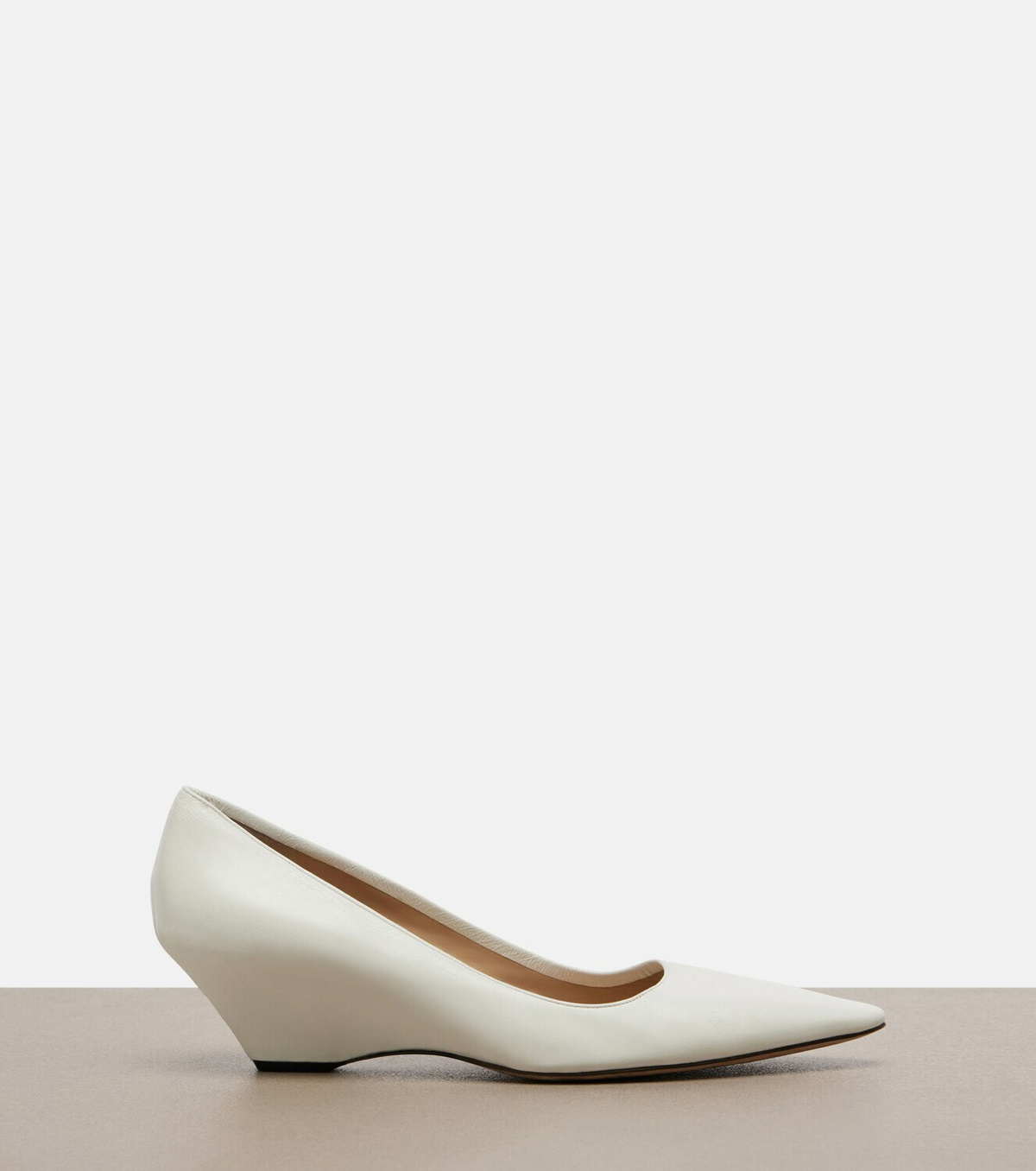 The Row Liisa leather wedges