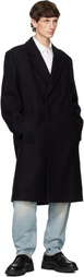 Hugo Black Relaxed-Fit Coat