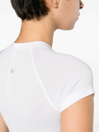 Lululemon White Swiftly Tech Crop Top