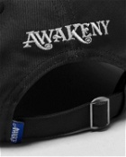 Awake Embroidered Mind Body 5 Panel Hat Black - Mens - Caps