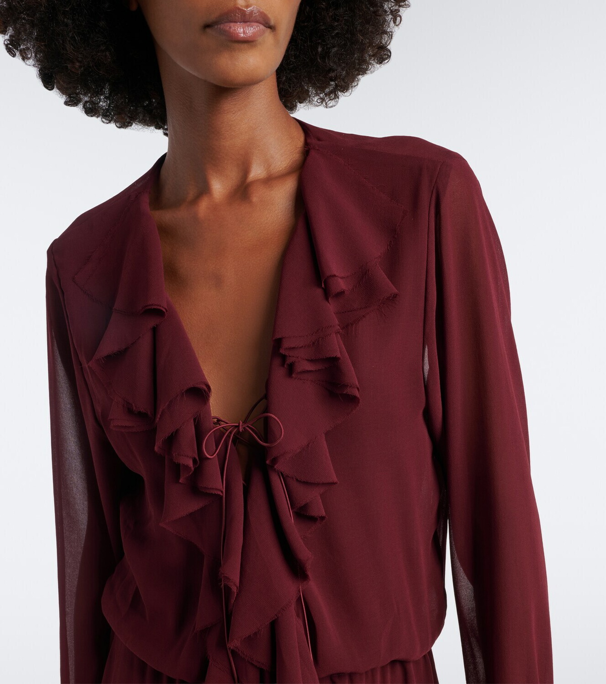 Bananhot Bellen ruffled maxi dress