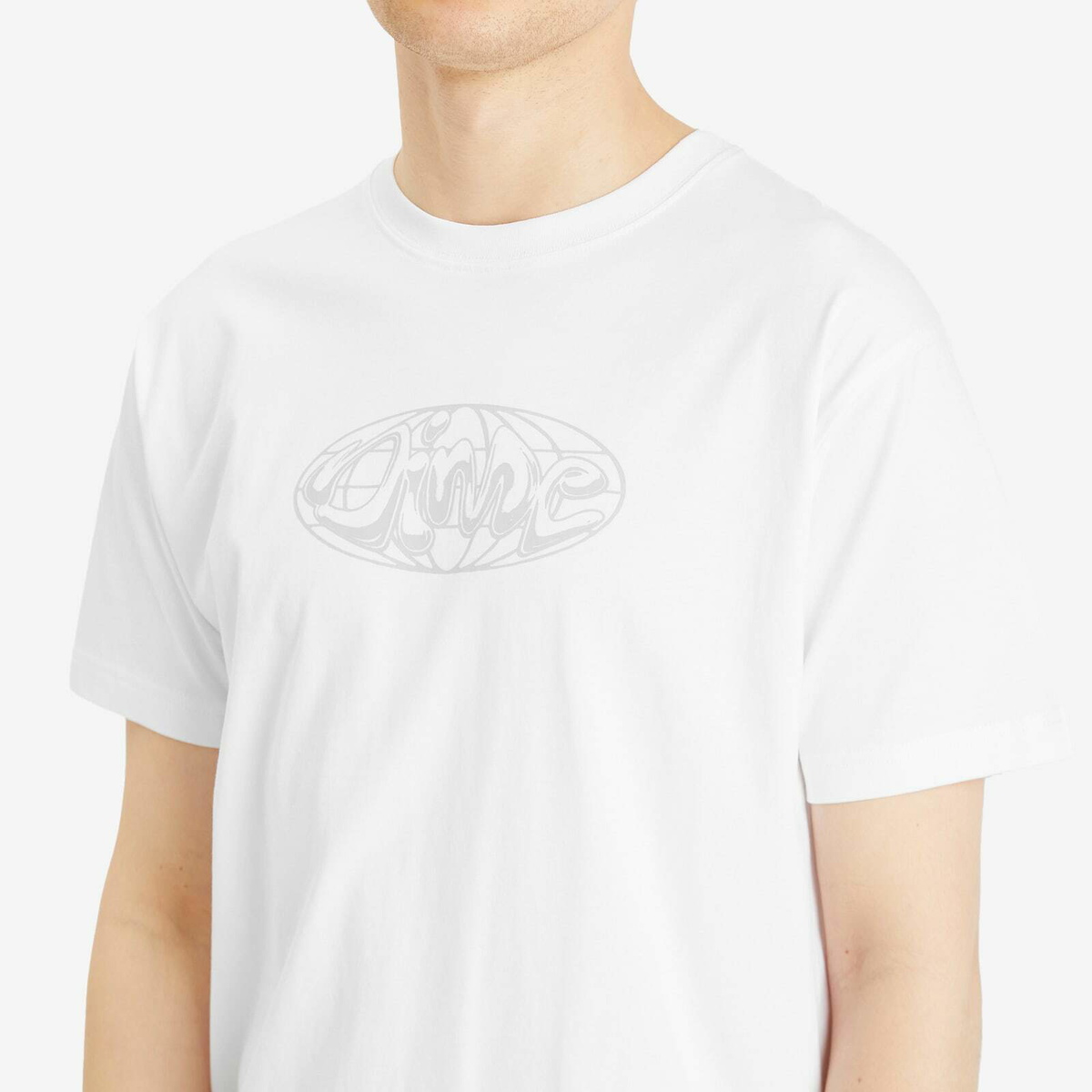 新品タグ付き】Dime ホワイト ロゴTシャツ S tシャツ Dime/ダイム