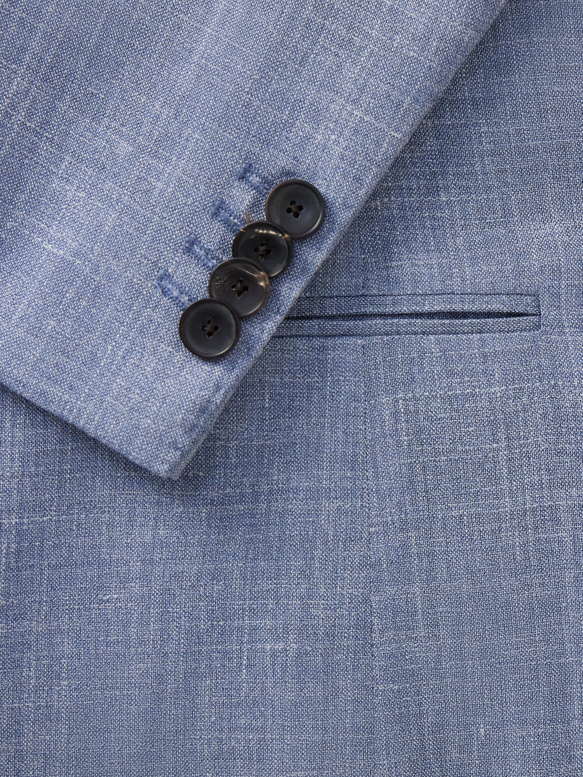 Mr P. - Wool, Silk and Linen-Blend Suit Jacket - Blue