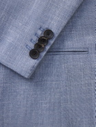 Mr P. - Wool, Silk and Linen-Blend Suit Jacket - Blue