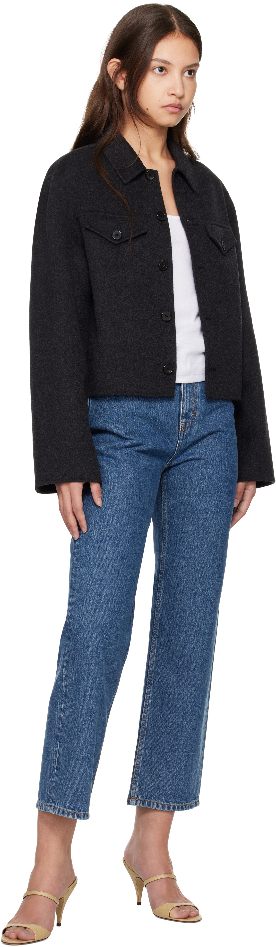 ジャケット・アウター WOOL CASHMERE SHORT COAT Wool Cashmere Short Jacket – Cuyana