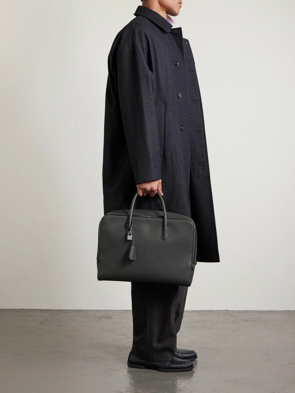 Dunhill - Century Full-Grain Leather Weekend Bag