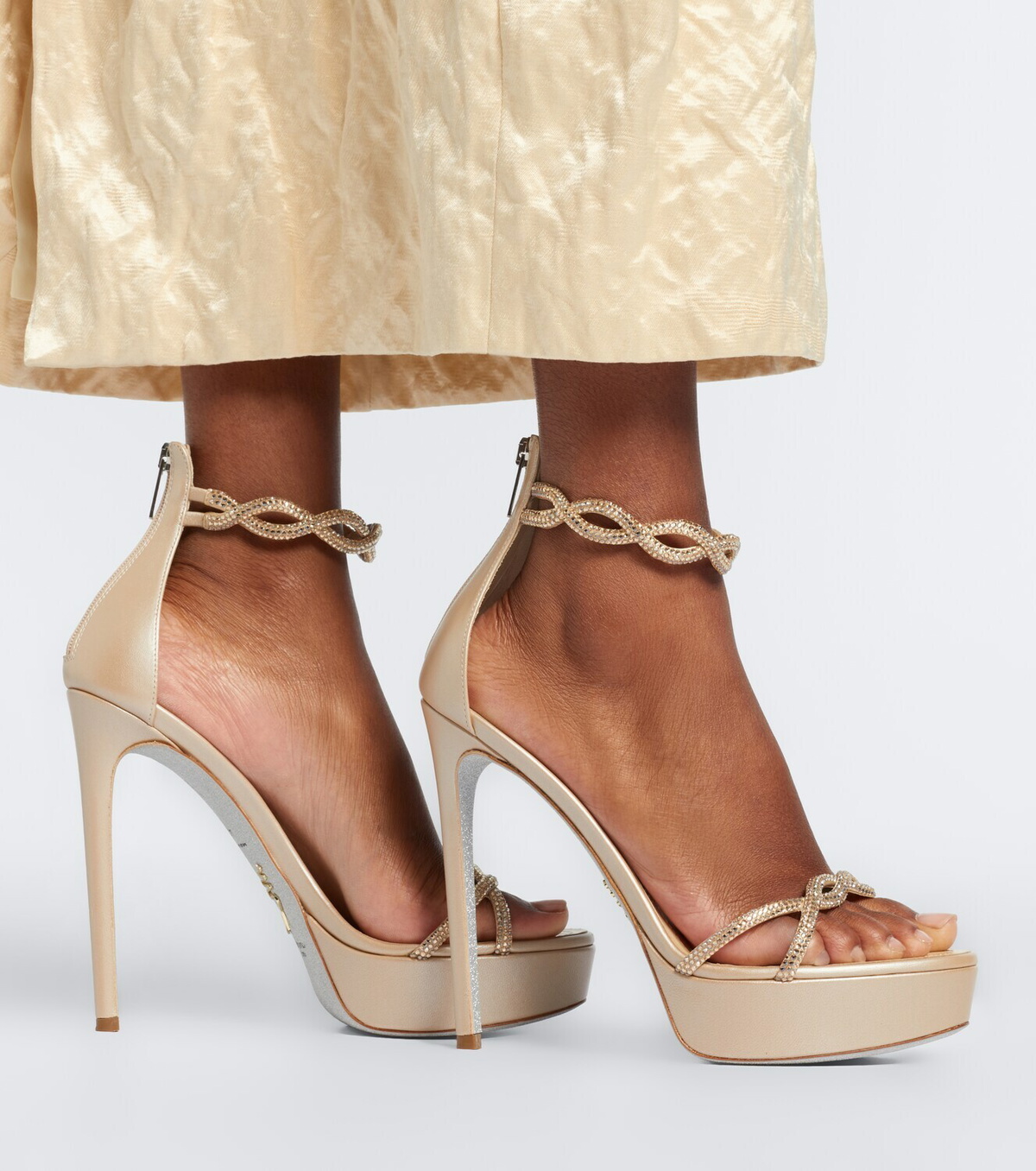 Rene Caovilla Margot embellished platform sandals