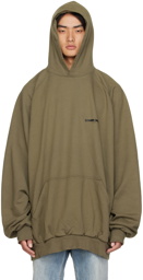 Balenciaga Khaki Oversized Strike 1917 Hoodie