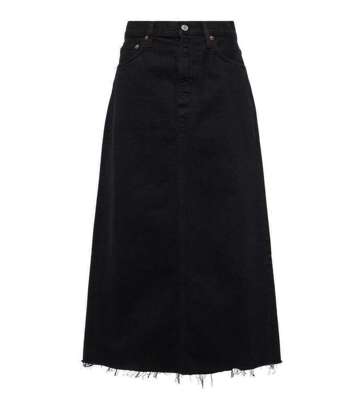 Photo: Agolde Della denim midi skirt