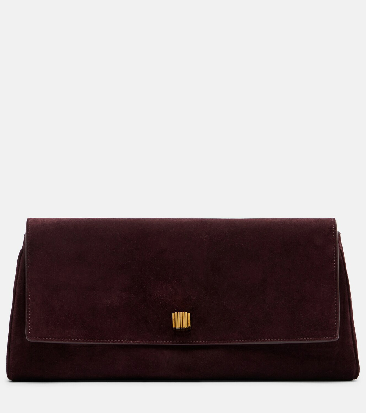 Khaite Audrey suede clutch
