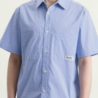 Butter Goods Men's Vertical Stripe Shirt in Sky Blue