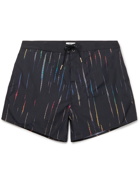 SAINT LAURENT - Mid-Length Tie-Dyed Swim Shorts - Black
