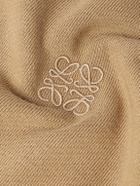 LOEWE - Logo-Embroidered Cotton-Jersey Hoodie - Neutrals