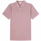 Sunspel Men's Riviera Polo Shirt in Vintage Pink