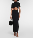 Christopher Esber Maparadita asymmetric crop top