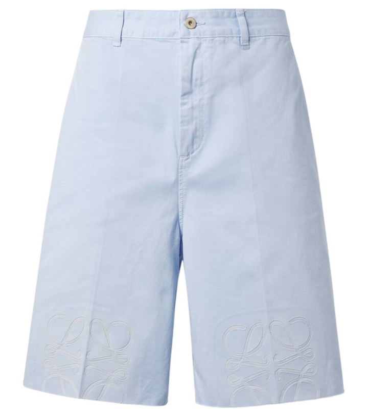 Photo: Loewe Paula's Ibiza Anagram cotton twill Bermuda shorts