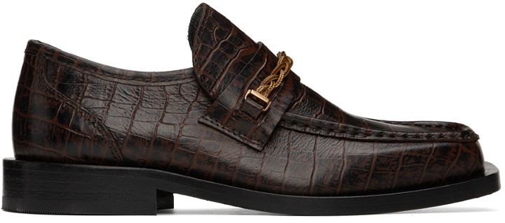 Photo: Ernest W. Baker Brown Braided Chain Loafers