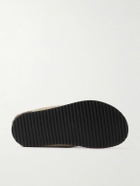 Mr P. - David Shearling-Lined Suede Slippers - Brown