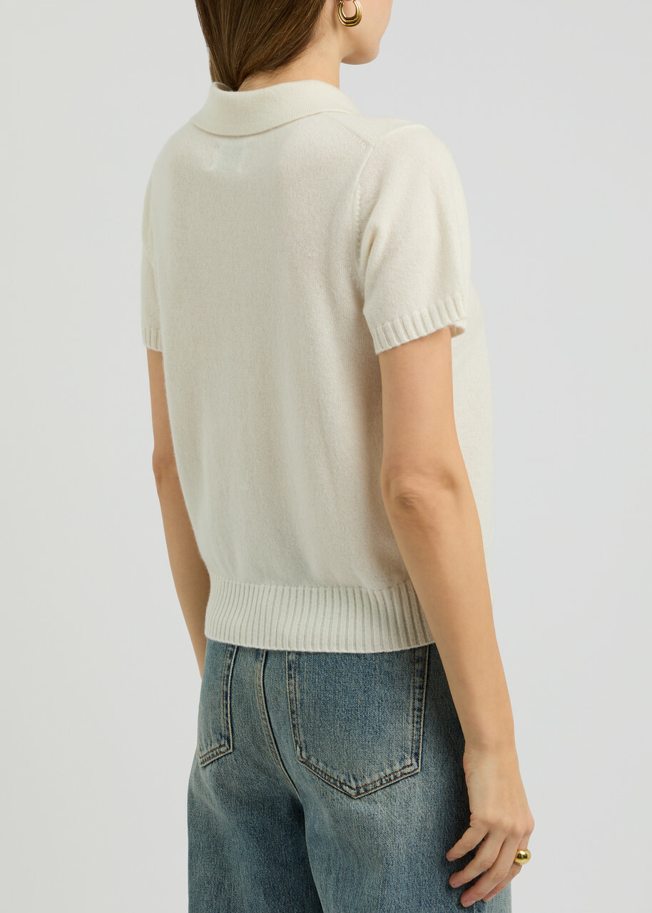 Aexae Cashmere Polo Jumper Off White