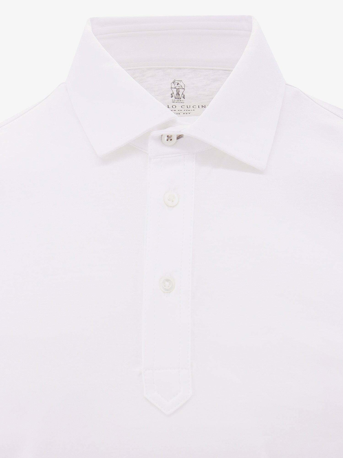 Brunello Cucinelli Polo Shirt White Mens Brunello Cucinelli