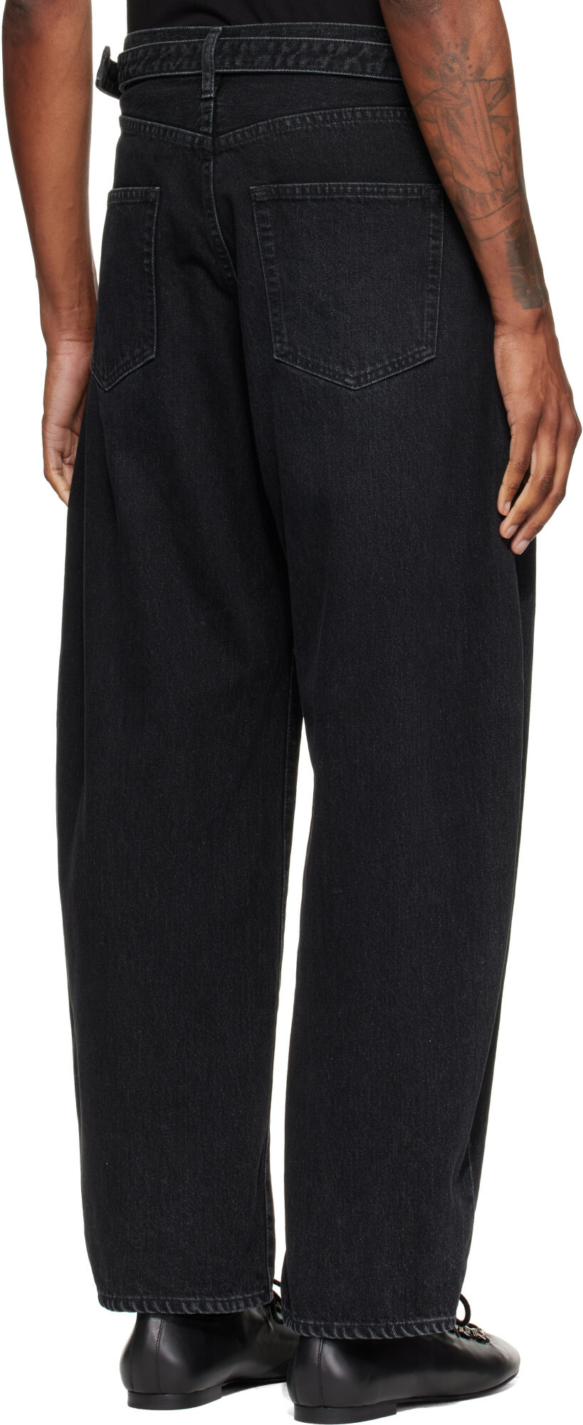 sacai Black Belted Jeans