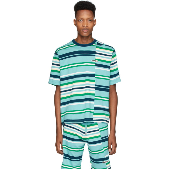 Photo: Kenzo Blue Stripe Oversized T-Shirt