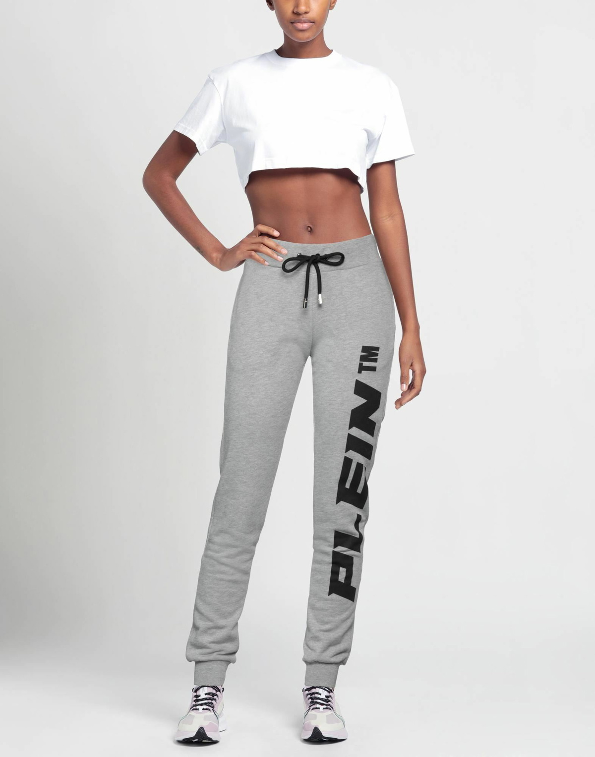 Philipp Plein Womens Pants in Grey