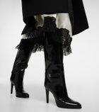 Saint Laurent - Diane 110 knee-high leather boots
