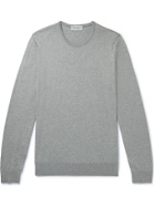 JOHN SMEDLEY - Hatfield Slim-Fit Sea Island Cotton Sweater - Gray