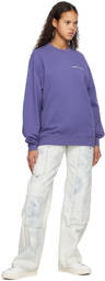Stockholm (Surfboard) Club Purple Embroidered Sweatshirt