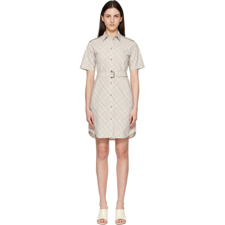 Photo: Burberry Beige Check Minidress