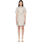 Burberry Beige Check Minidress