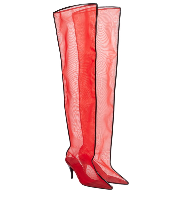 Photo: Herbert Levine Drawing A Blank 85 mesh knee-high boots