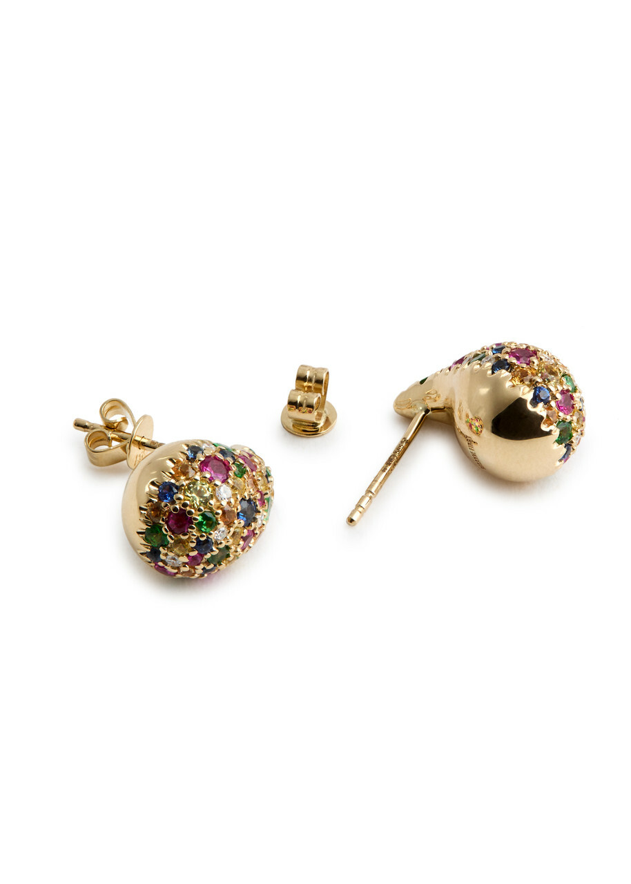 Roxanne First Happy Tears 14kt Gold Drop Earrings - Multicoloured 1 - One Size