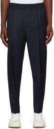 Études Navy Wool Jalousie Trousers